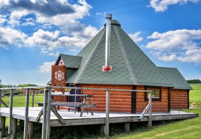 freistehendes Haus in Okehampton - 'Exmoor' Wooden Eco-Lodge