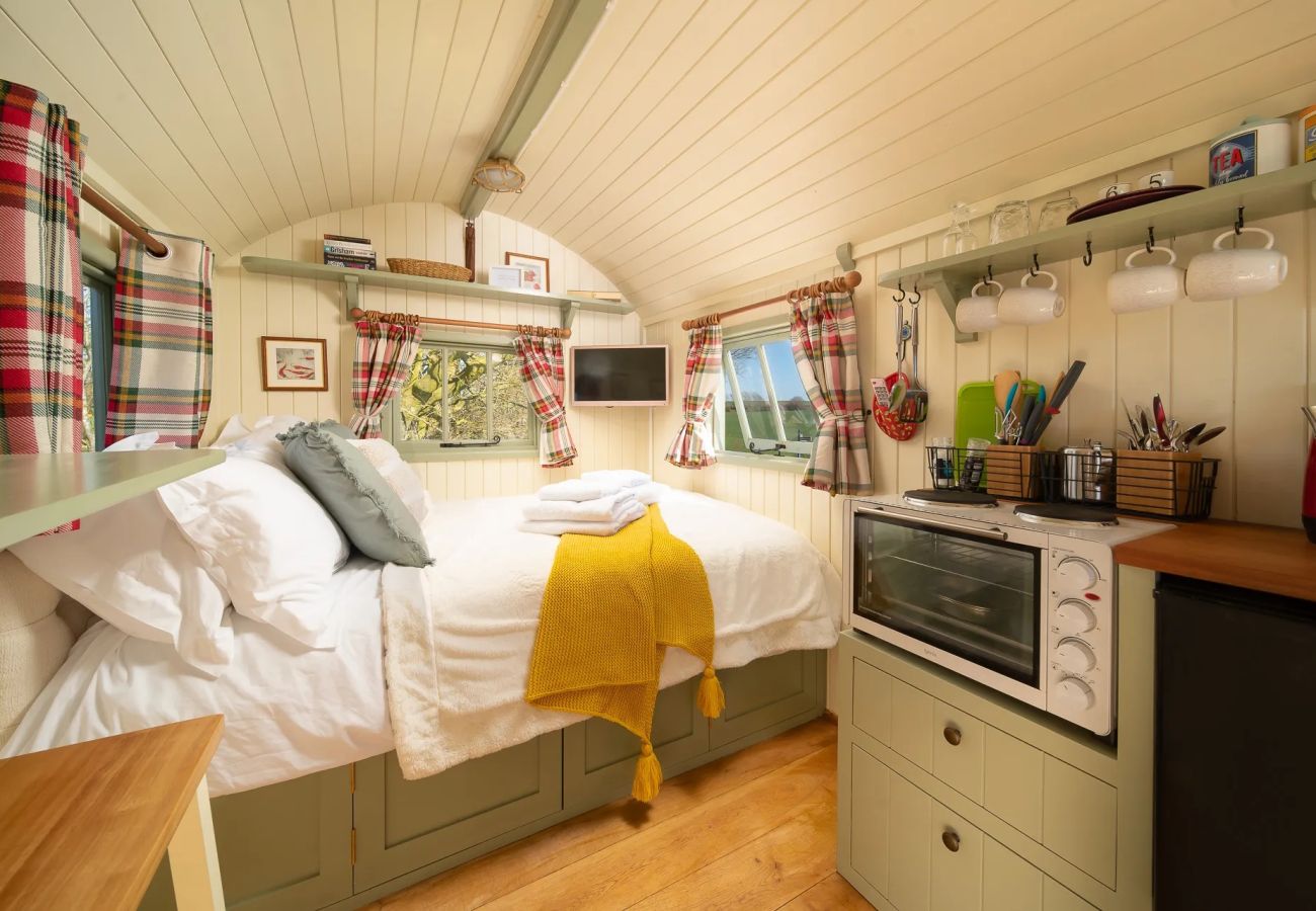 Blockhütte in Barnstaple - The Shepherd's Shed at Accott Manor