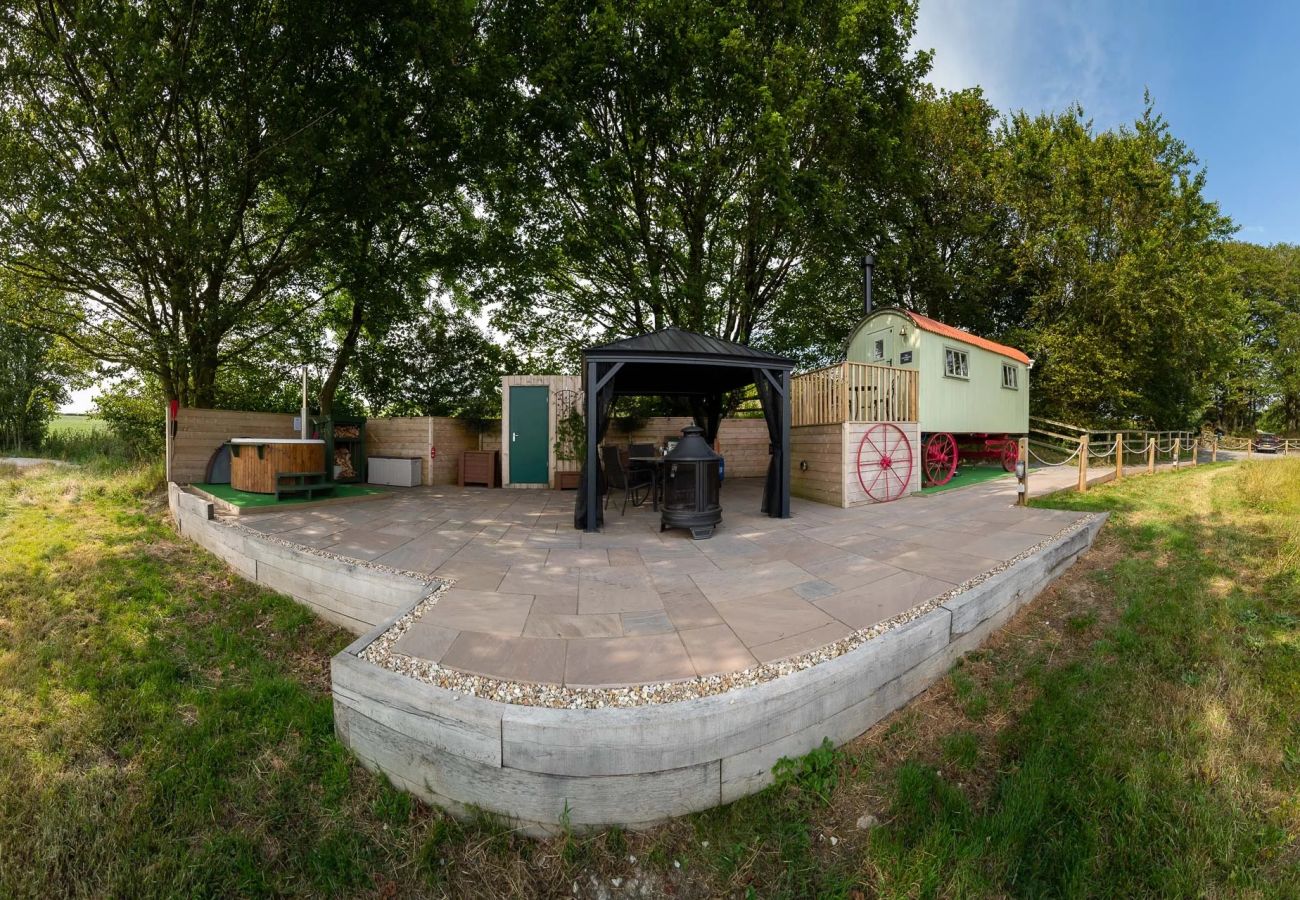 Blockhütte in Barnstaple - The Shepherd's Shed at Accott Manor