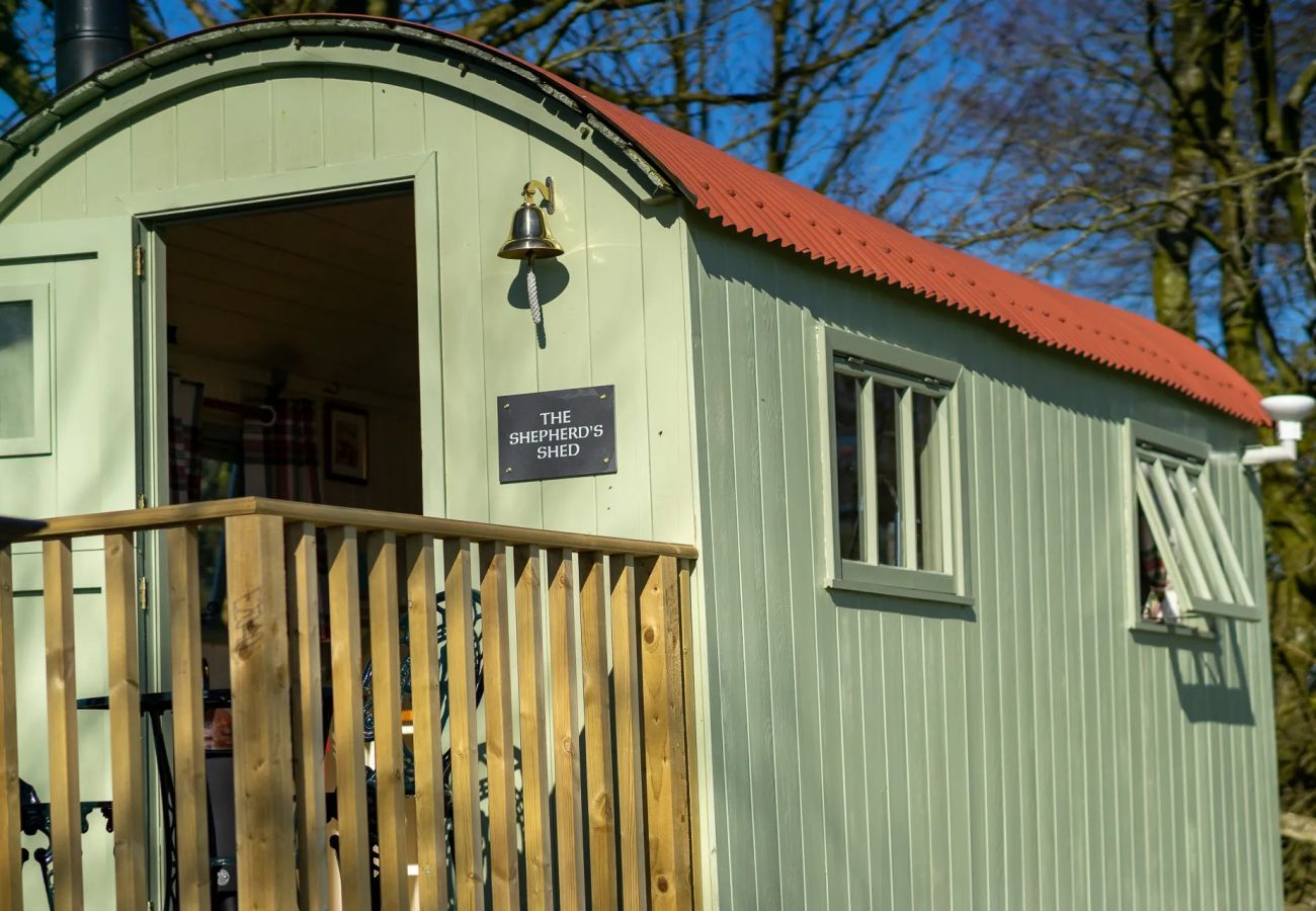 Houten huisje in Barnstaple - The Shepherd's Shed at Accott Manor