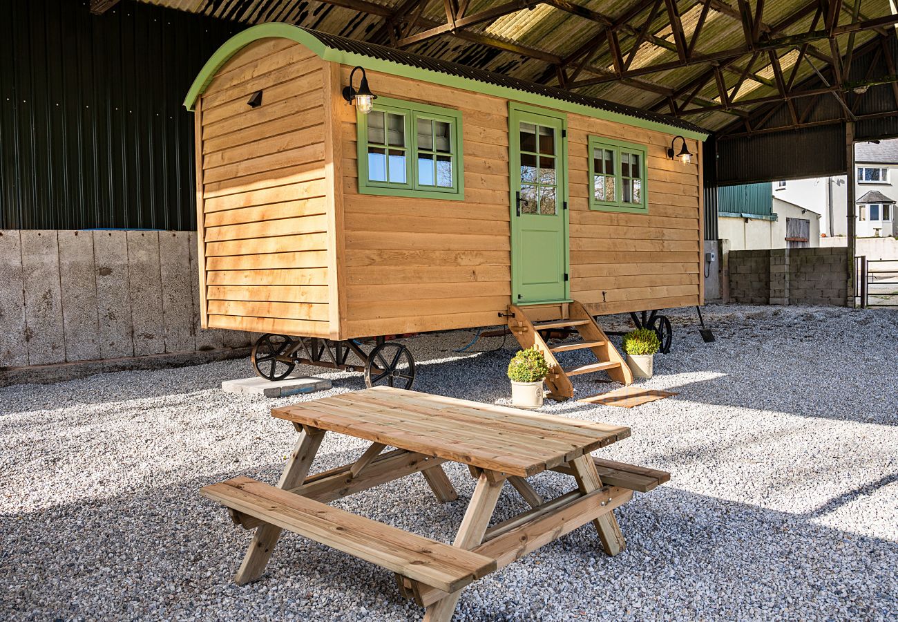 Farm stay in Beaworthy - The Shepherd's Hut at Northcombe Farm