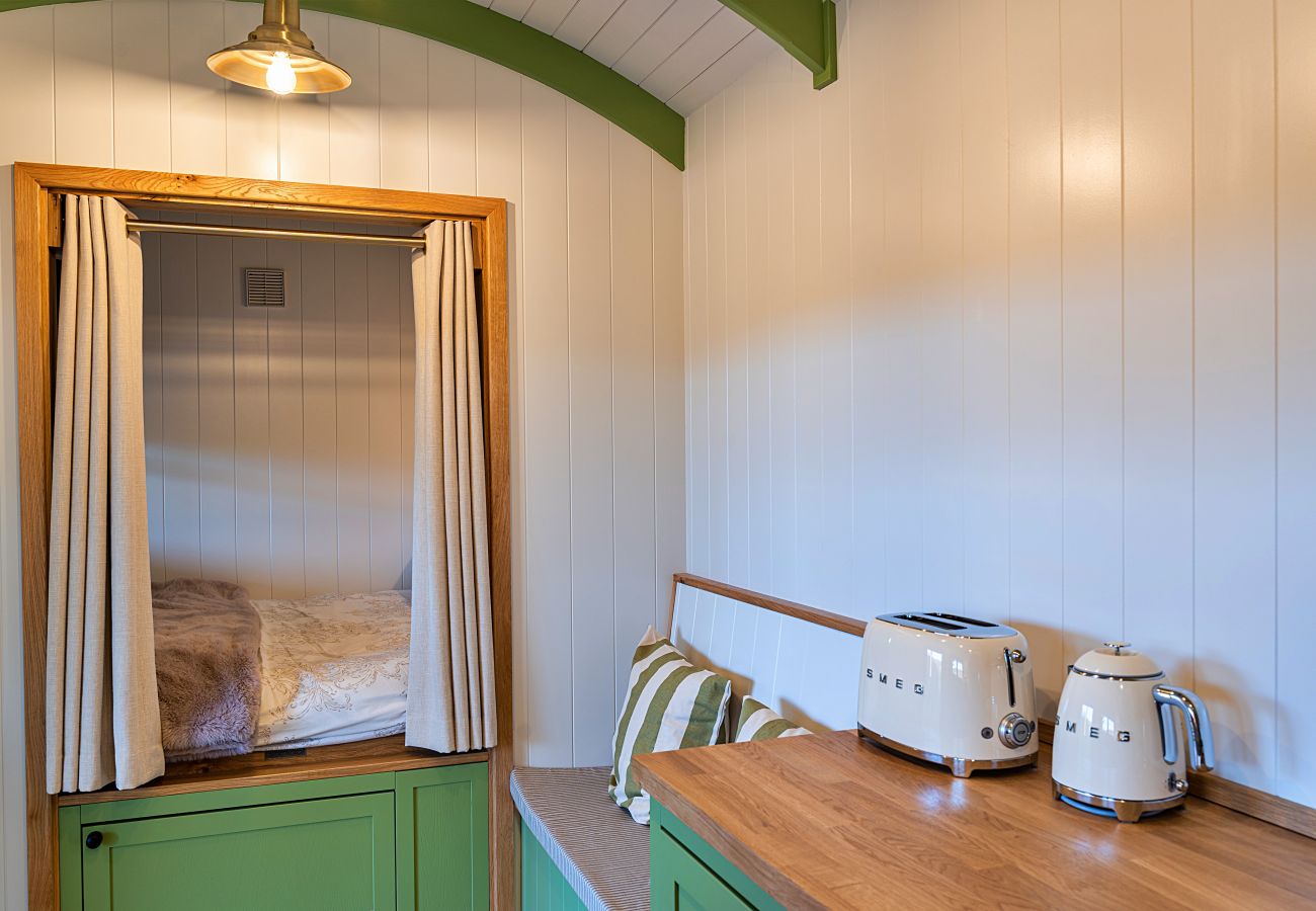 Farm stay in Beaworthy - The Shepherd's Hut at Northcombe Farm