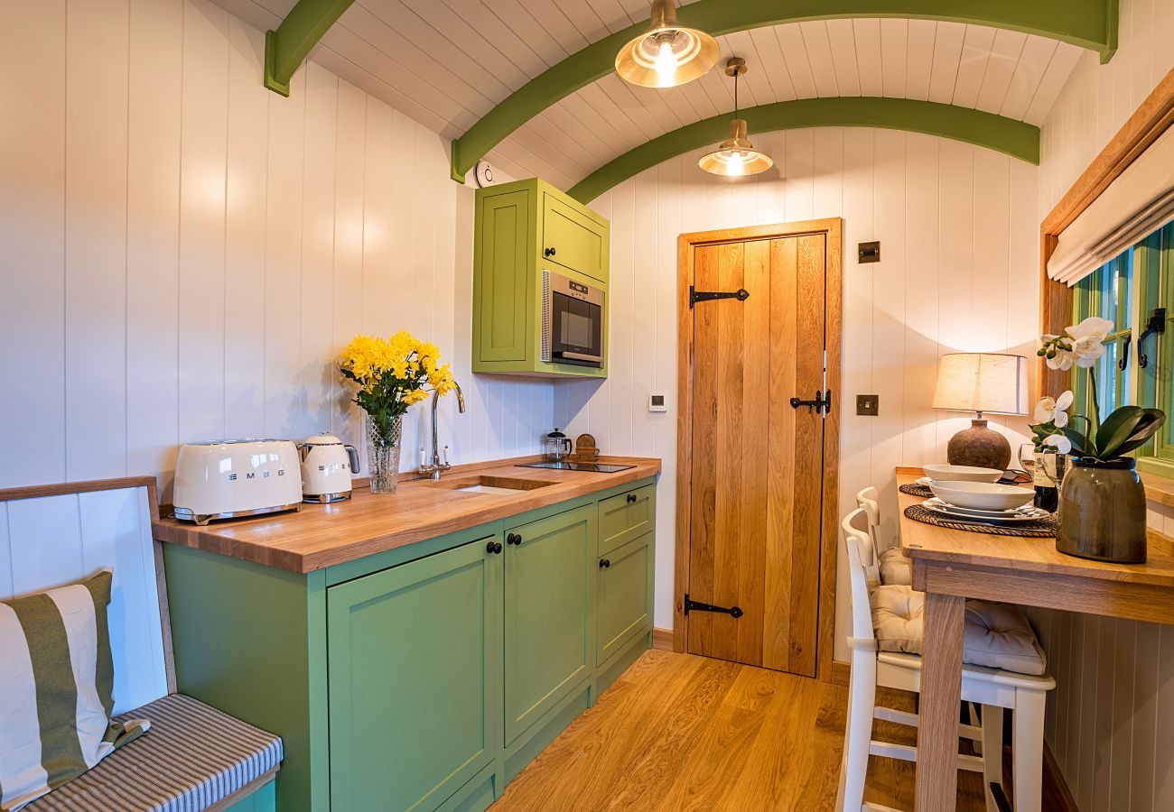 Farm stay in Beaworthy - The Shepherd's Hut at Northcombe Farm