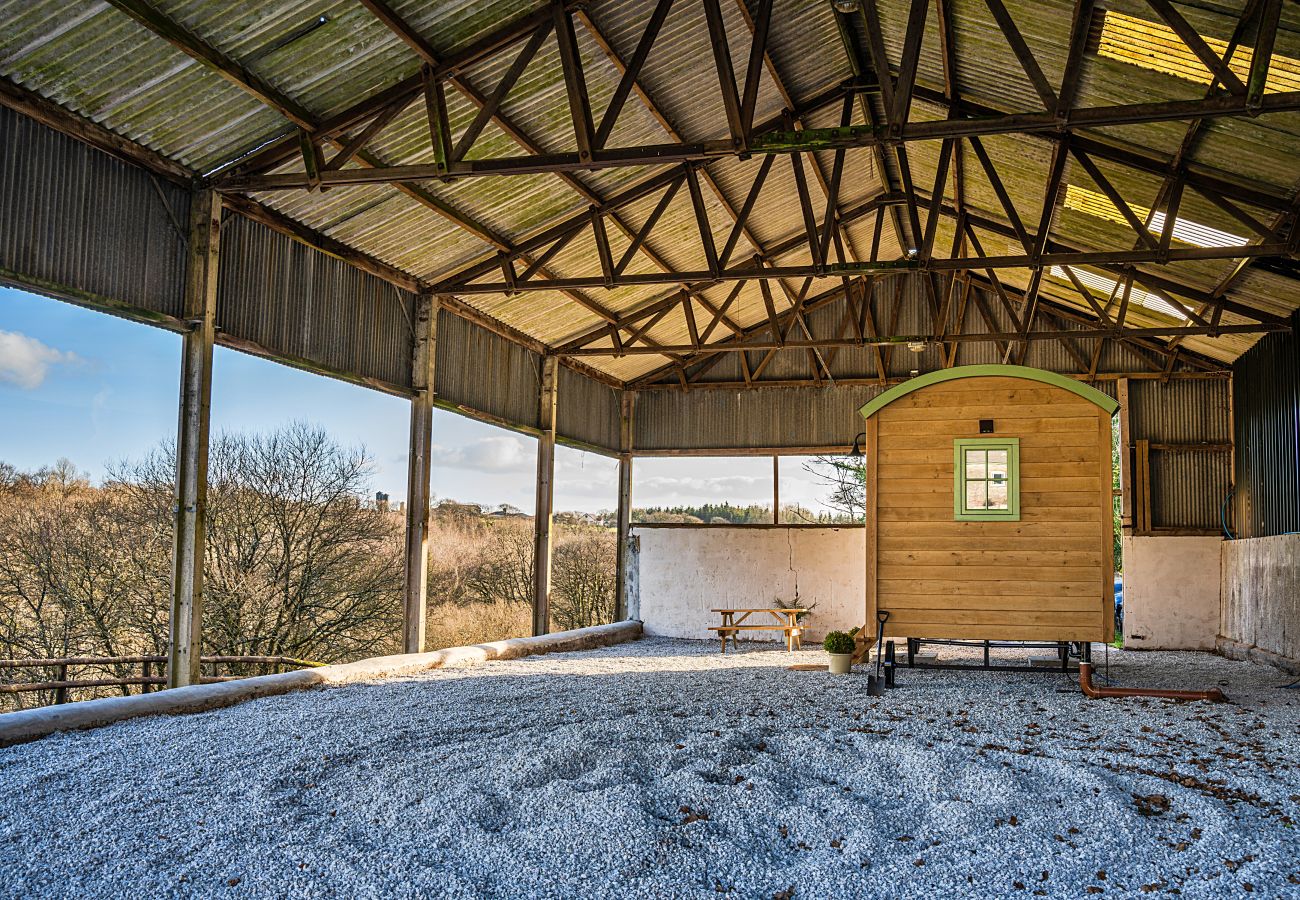 Farm stay in Beaworthy - The Shepherd's Hut at Northcombe Farm